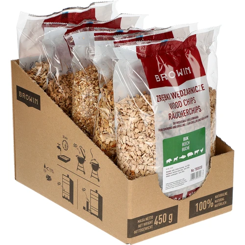 Aparas para fumagem/grelhar, faia, 450 g, classe 8 - 2