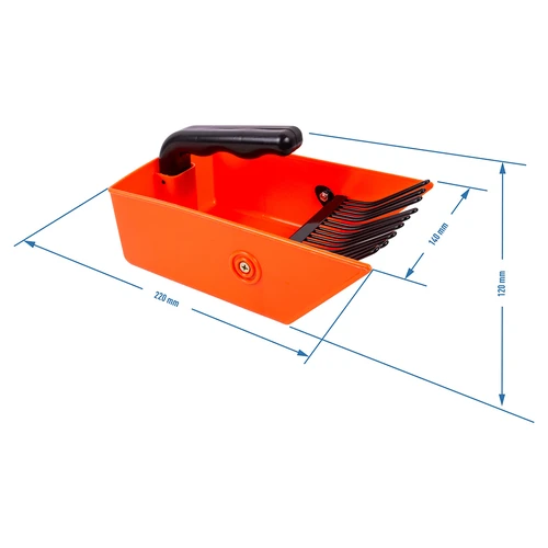 Aparelho para colher pequenos frutos, dentes metálicos - 4
