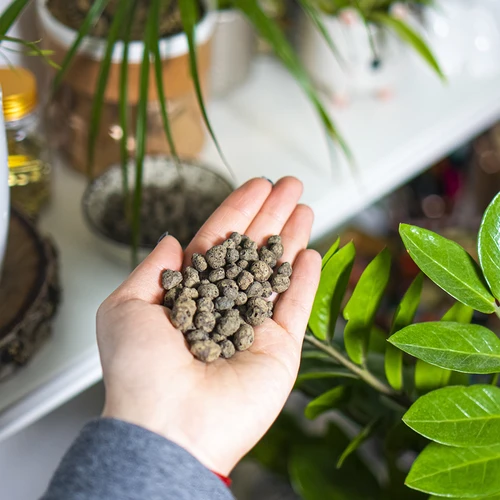 Argila expandida para plantas em vaso, jardinagem e florestas em frasco, 4-10 mm, 2L - 10