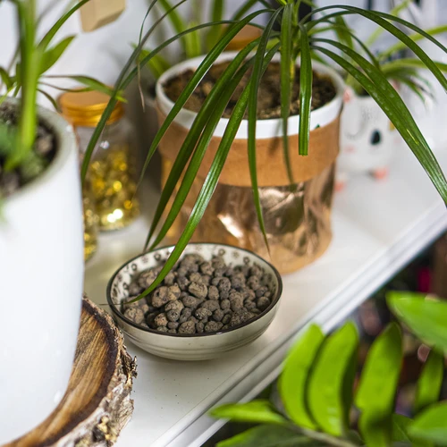 Argila expandida para plantas em vaso, jardinagem e florestas em vidro, 4-10 mm, 1L - 8