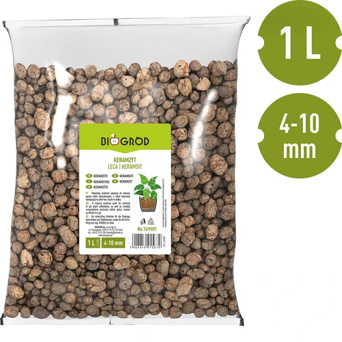 Argila expandida para plantas em vasos, jardinagem e florestas em vidro, 4-10 mm, 1L - 3