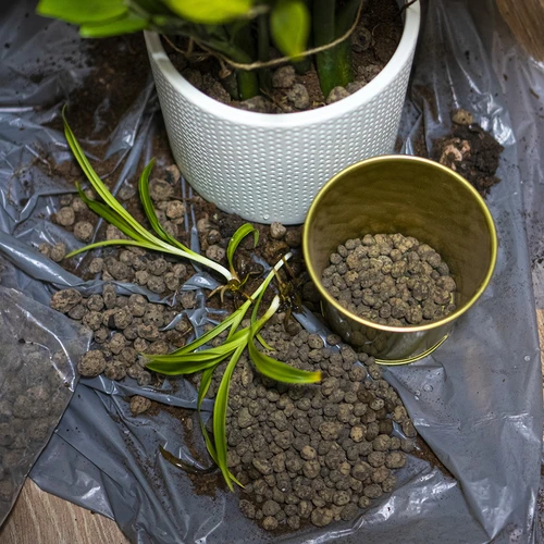 Argila expandida para plantas em vasos, jardinagem e florestas em vidro, 4-10 mm, 2L - 8