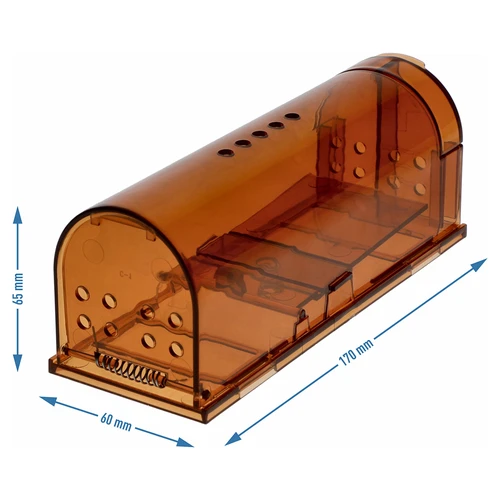 Armadilha para ratos – captura viva, transparente, 2 unidades - 8