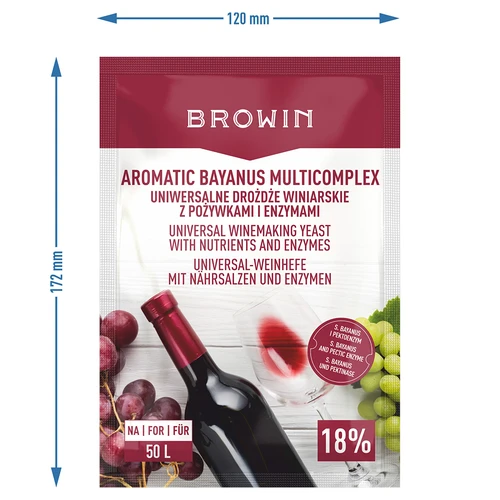 Aromatic Bayanus Multicomplex zestaw startowy do wina, 40 g - 4