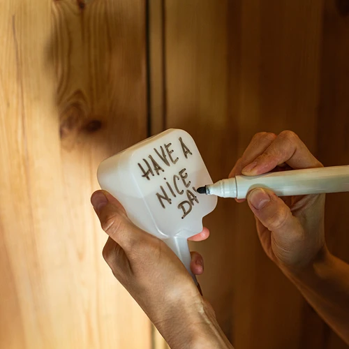 Autoirrigador para plantas – placa branca com estaca cerâmica, 200 ml - 10