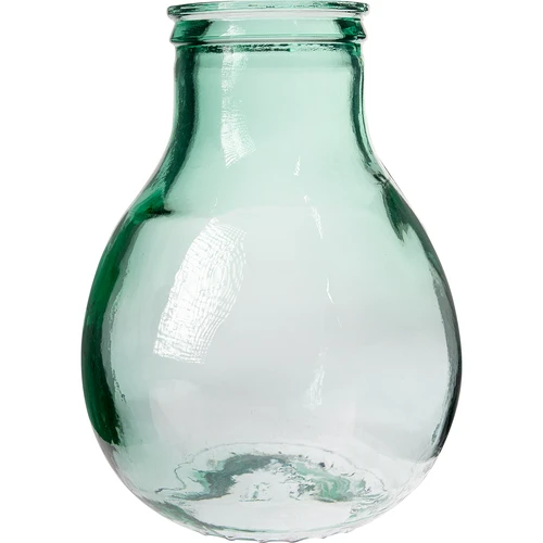 Balão para vinho 10 L com gargalo largo em cesto de plástico - 2