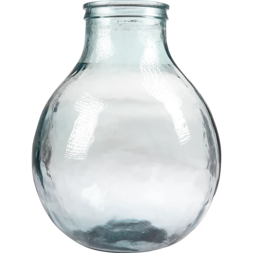 Balão para vinho 15 L com gargalo largo em cesto de plástico - 2