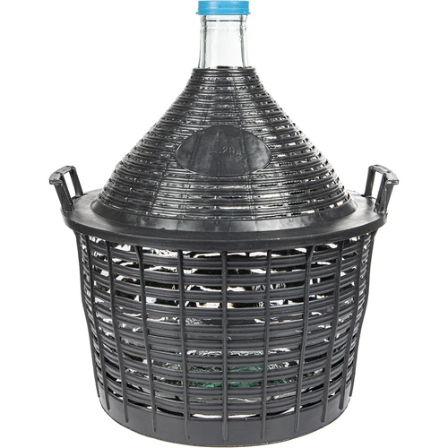 Balão para vinho 20 L em cesto de plástico  - 1 