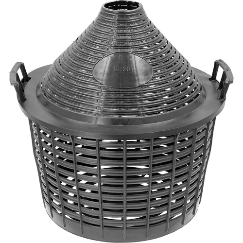 Balão para vinho 20 L em cesto de plástico - 5