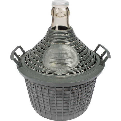 Balão para vinho 5 L em cesto de plástico  - 1 