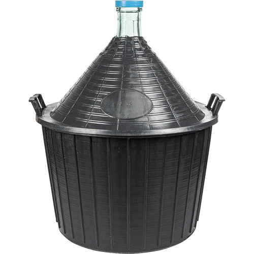 Balão para vinho 54 L em cesto de plástico  - 1 