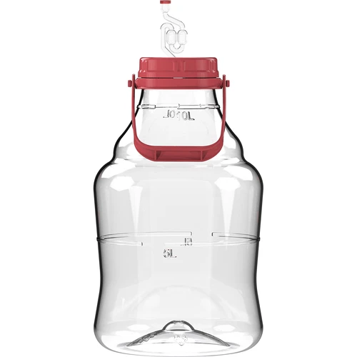 Balão para vinho leve, inquebrável, com alça, 10 L  - 1 