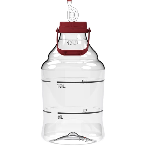 Balão para vinho leve, inquebrável, com alça, 15 L  - 1 