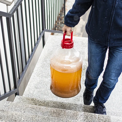 Balão para vinho leve, inquebrável, com alça, 15 L - 15