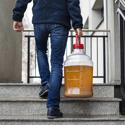 Balão para vinho leve, inquebrável, com alça, 25 L - 16