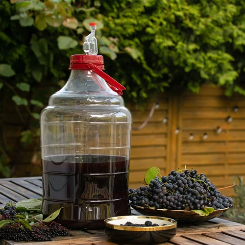 Balão para vinho leve, inquebrável, com alça, 25 L - 7