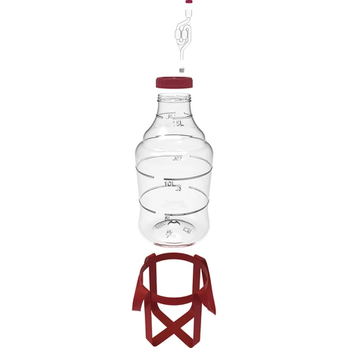 Balão para vinho leve, inquebrável, com alças, 15 L - 2