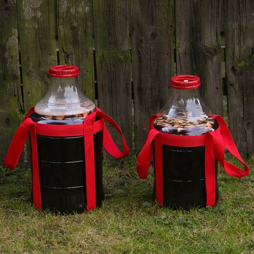 Balão para vinho leve, inquebrável, com alças, 20 L - 9