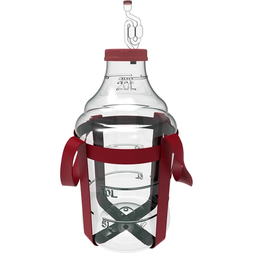 Balão para vinho leve, inquebrável, com alças, 20 L  - 1 