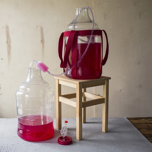 Balão para vinho leve, inquebrável, com alças, 25 L - 19