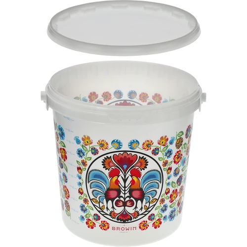 Balde alimentar GWIOZDA - com tampa, 10 L - 5