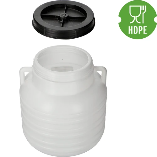Barril de Conserva 10L - branco, alças - 2