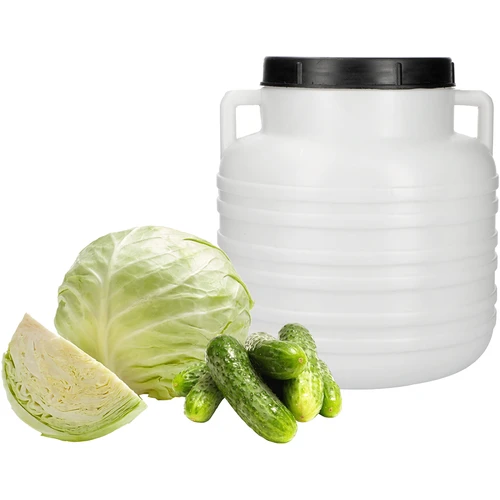 Barril de Conserva 10L - branco, alças - 3