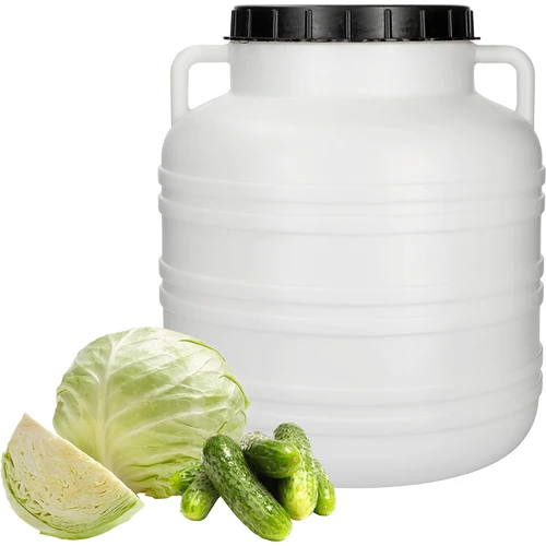 Barril de Conserva 30L - branco, alças - 3
