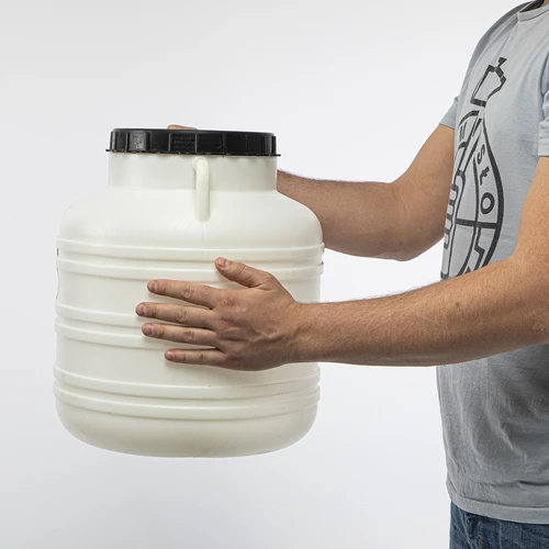 Barril de Conserva 30L - branco, alças - 9