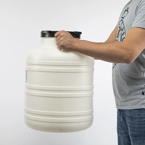 Barril de Conserva 60L - branco, alças - 9