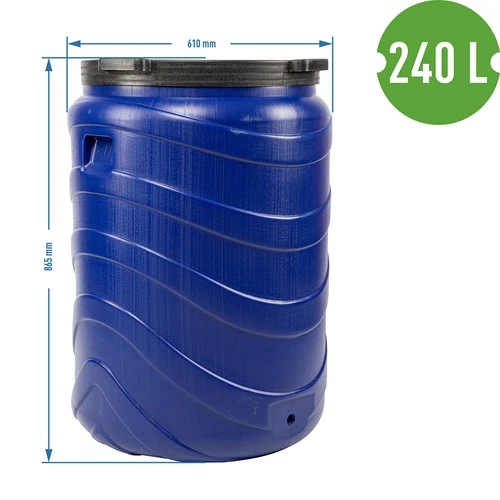 Barril para conservas 240 L azul - 9