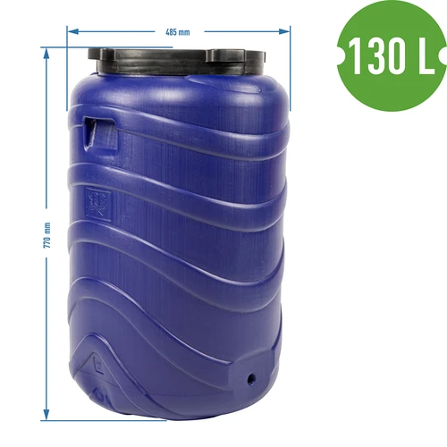 Barril para fermentação 130 L azul - 9