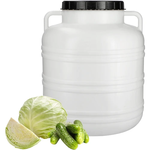 Barril para fermentação 40 L - branco, com alças - 3
