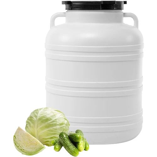 Barril para fermentação 60 L - branco, com pegas - 4