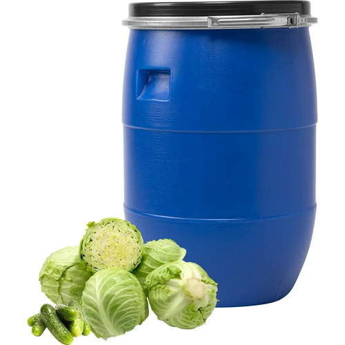 Barril para repolho 60 L, com aro de pressão, azul, Sterk - 2