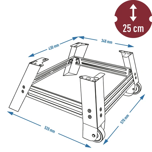 Base Móvel para Defumador dragON 330275 - 6