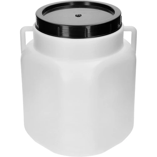 Bidão Quadrado de 20 L, branco, com pegas, Sterk  - 1 