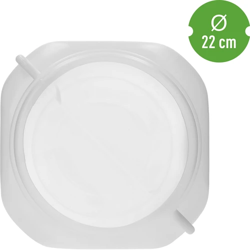 Bidão Quadrado de 30 L, branco, com pegas, Sterk - 5