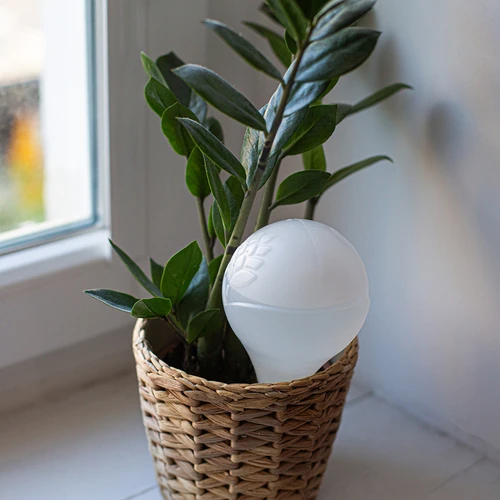 Bola de irrigação para plantas, branca fosca com base de cerâmica, 400ml - 11