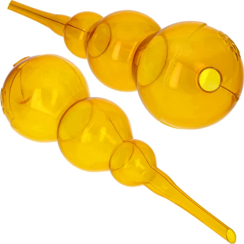Bola de irrigação tripla (três câmaras), transparente amarela, 600 ml - 2