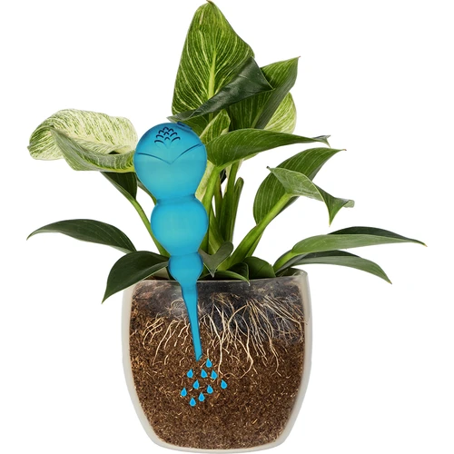 Bola de irrigação tripla (três câmaras), transparente azul, 600 ml - 3
