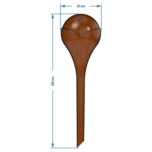 Bolas de irrigação para plantas, âmbar transparente, 400 ml, 2 peças - 5