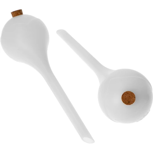 Bolas de irrigação para plantas, brancas translúcidas com rolha, 400ml, 4 peças - 2