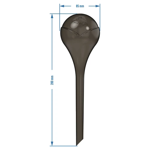 Bolas de irrigação para plantas, pretas transparentes, 400 ml, 2 unid. - 5