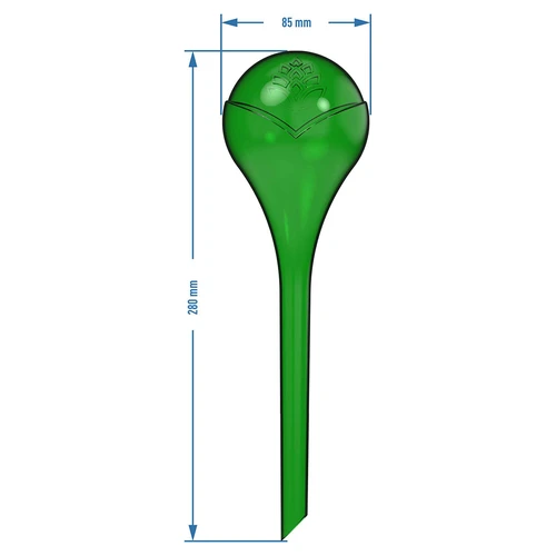 Bolas de irrigação para plantas, verdes transparentes, 400 ml, 2 unid. - 6