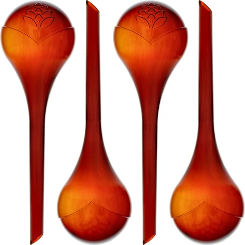 Bolas de rega para plantas, em âmbar transparente, 400 ml, 4 unidades