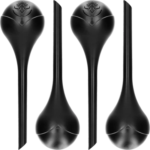 Bolas de rega para plantas, pretas mate, 400 ml, 4 un.