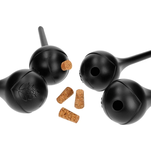 Bolas de rega para plantas, pretas mate, com rolha, 400 ml, 4 un. - 3