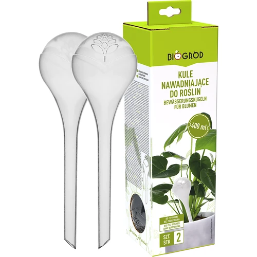 Bolas de rega para plantas, transparentes, 400 ml, 2 unid. - 3
