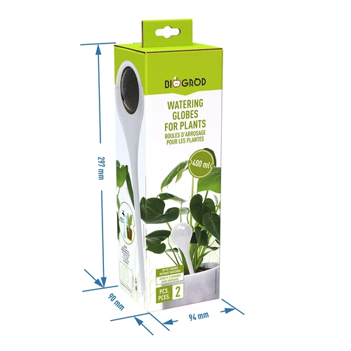 Bolas de rega para plantas, transparentes, 400 ml, 2 unid. - 6